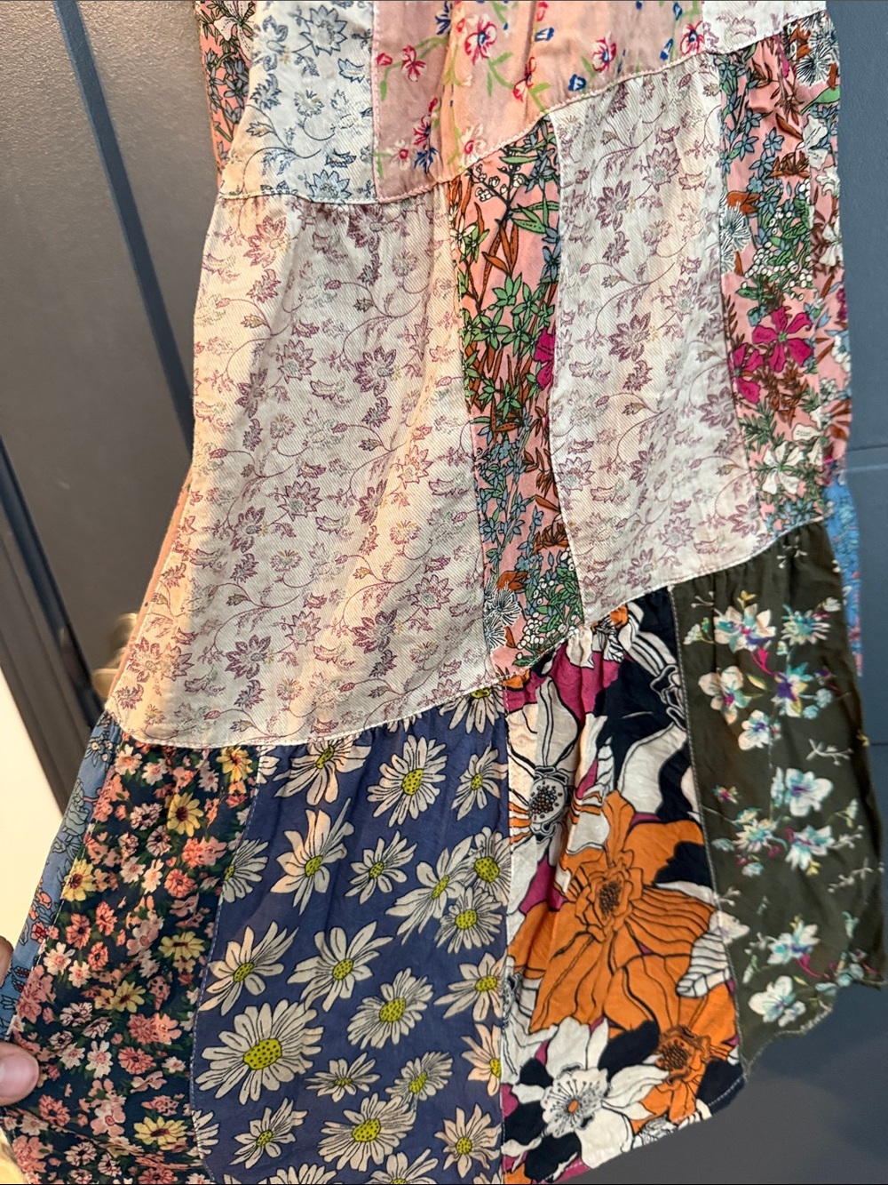 Boho Patchwork Pants in Multicolor - Picture 7 of 8